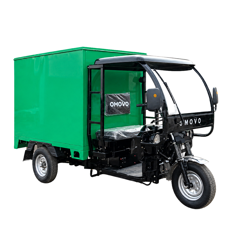 Kaisar EVS OMOVO PRO — Motor roda 3 listrik box tertutup untuk pengiriman kargo